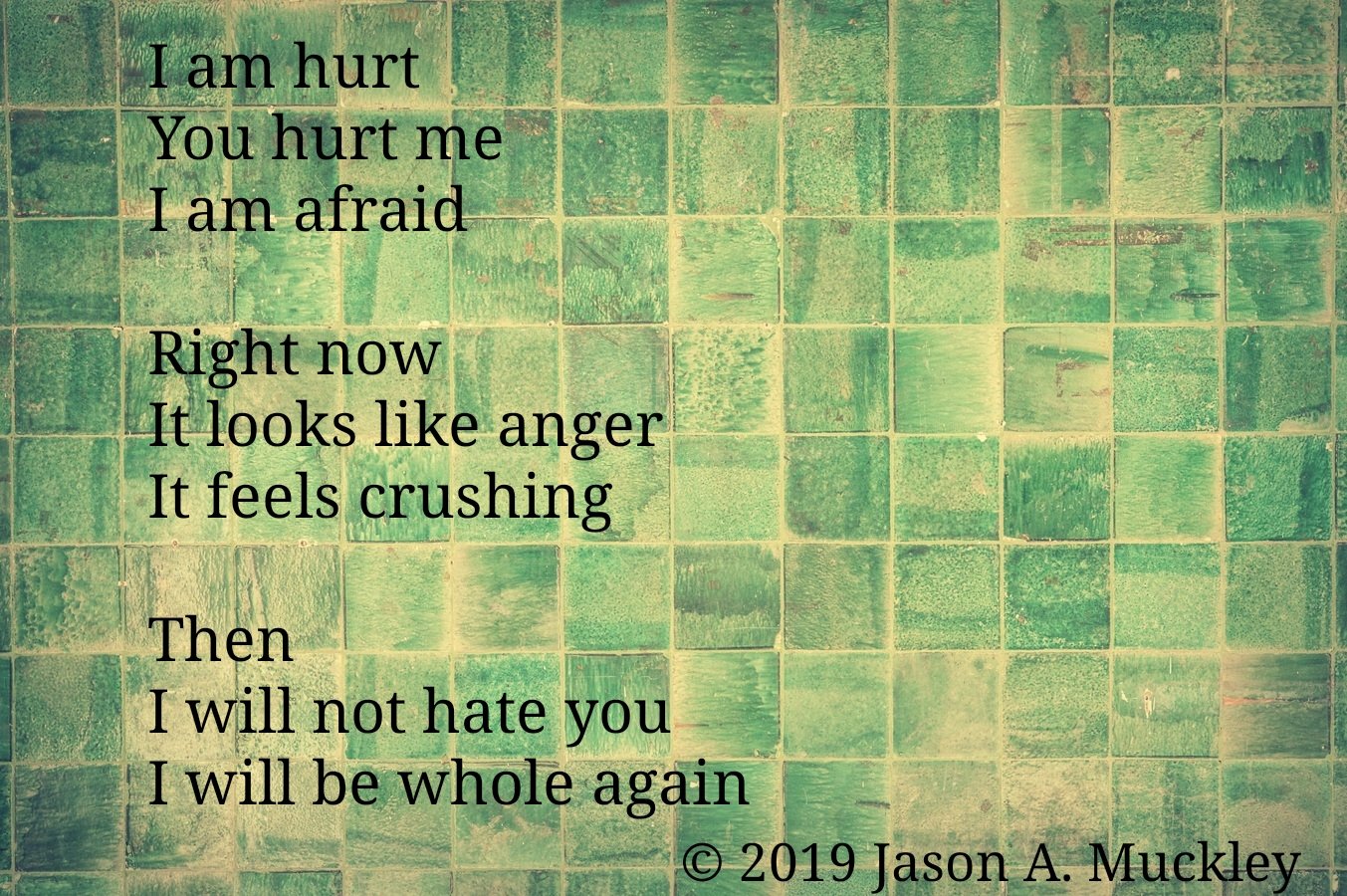 I am hurt. I am afraid. #Poetry – Poems for Warriors, image size:1353x900