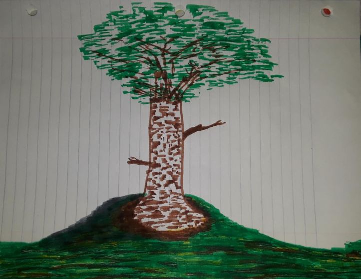 Tree Sketch in Marker